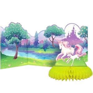 Unicorn Fantasy Centerpiece/Cupcake Toppers